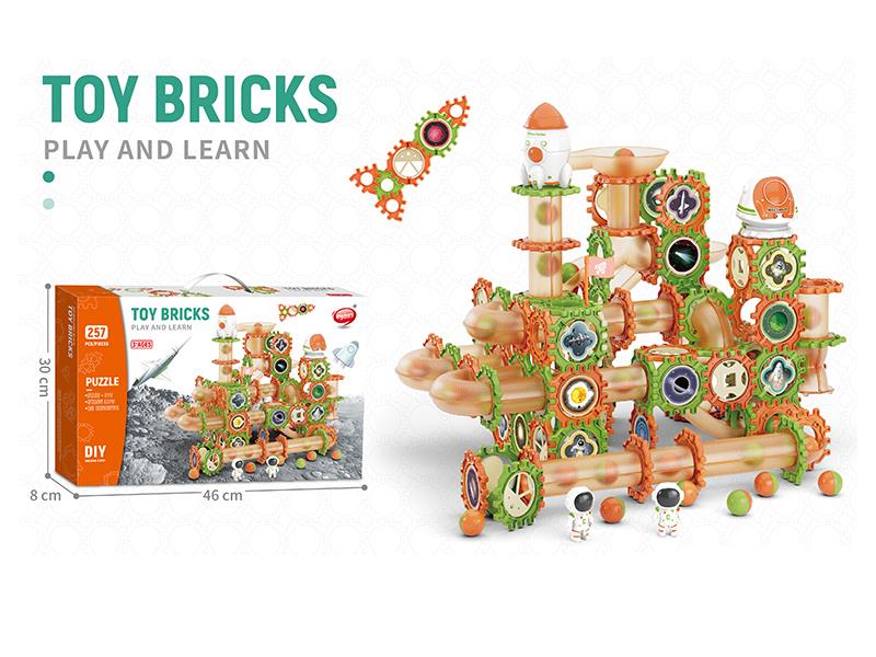DIY Space Pipeline Paradise Building Blocks 257pcs