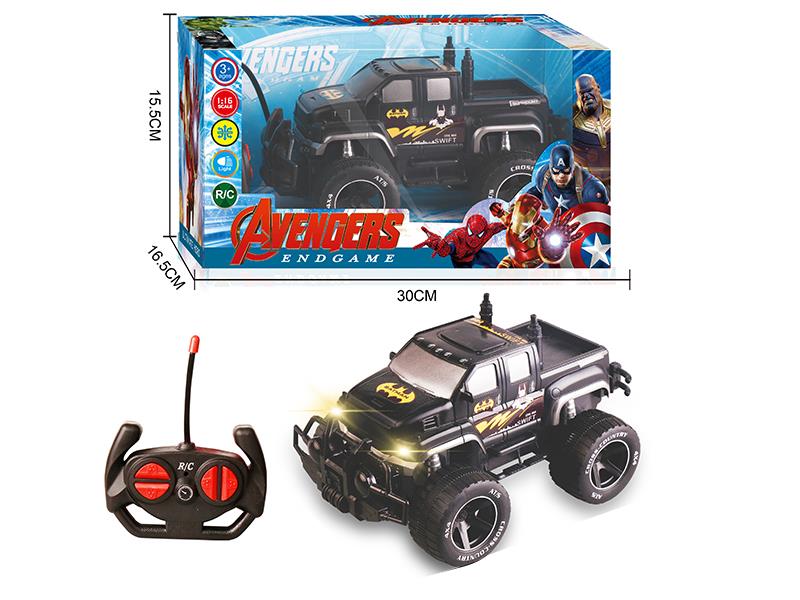 27Mhz 1:16 4-Channel Remote Control Batman Pickup Off-Road Vehicle With Lights(Not Included Batteries)