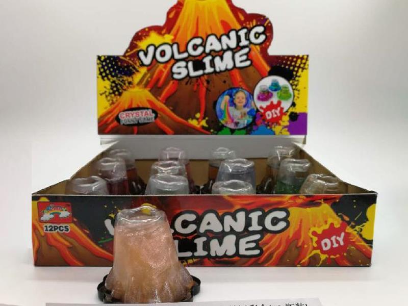 Slime Volcano Type 70G Pearlescent Crystal Clay Color Box (12 Bottles)