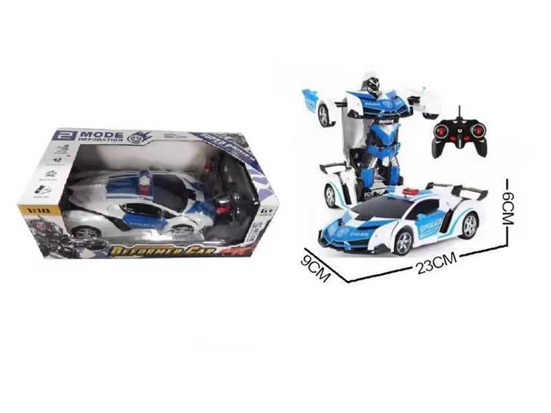 Remote control Transformation Police Car