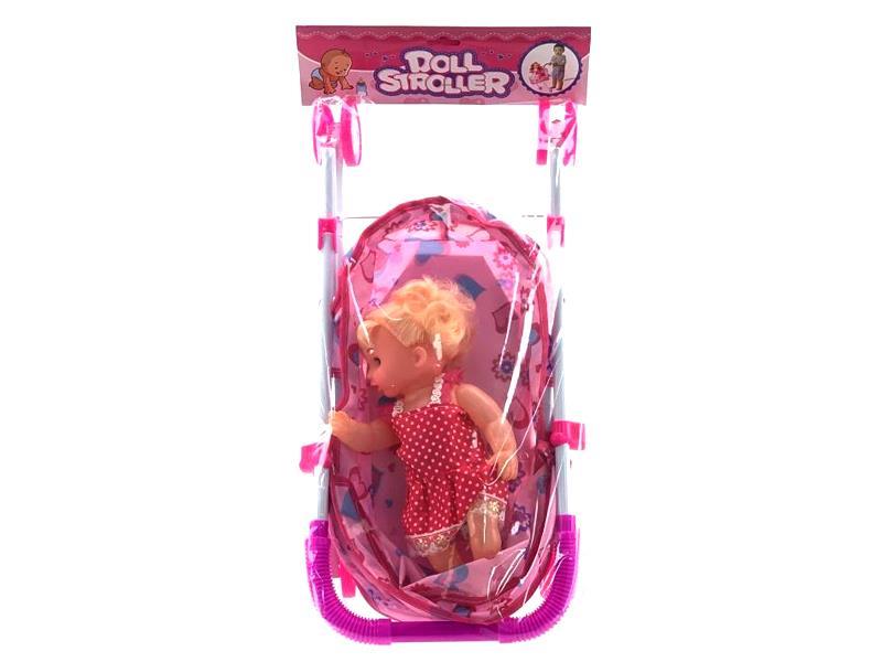 Iron Baby Trolley With Female Doll