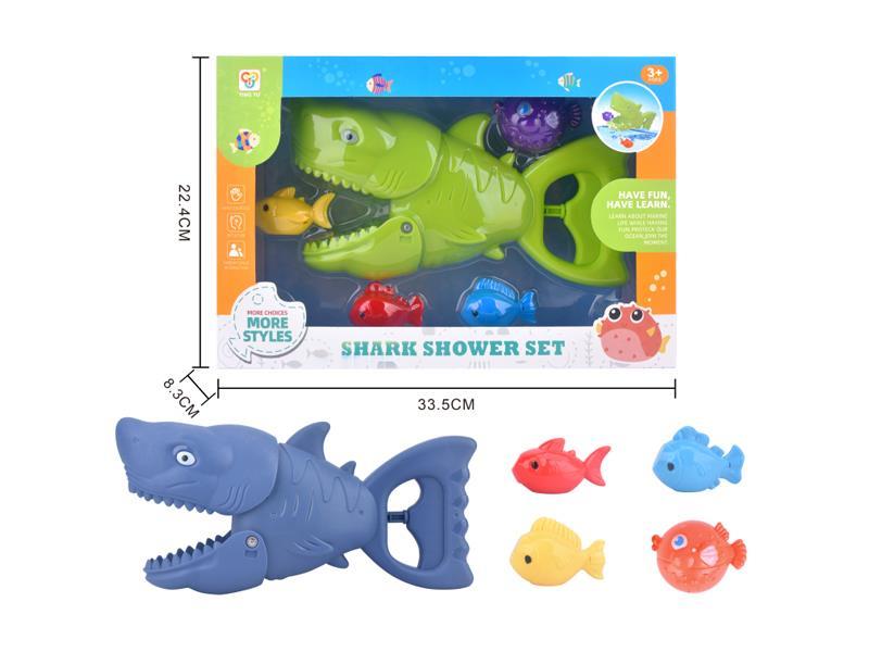 Shark Eating Fish and Playing in Water Set