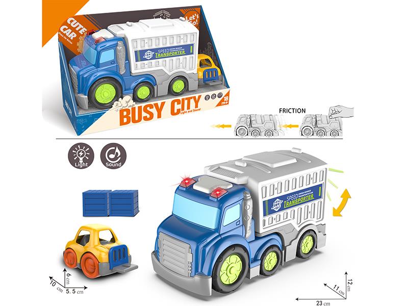 Friction Cartoon Transport Truck