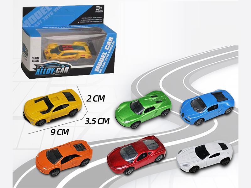 1:60 Pull Back Alloy Racing Car