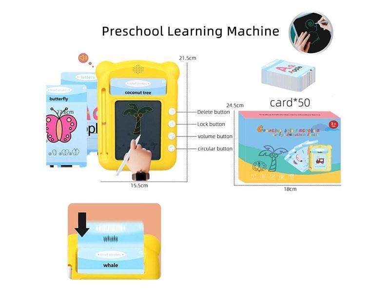 English Ic-50 Card Copying And Drawing Lcd Liquid Crystal Handwriting Board, Educational And Early Education Card Machine In One