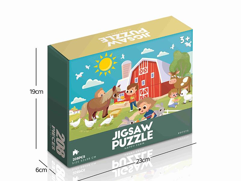 208pcs Jigsaw Puzzle - Happy Farm