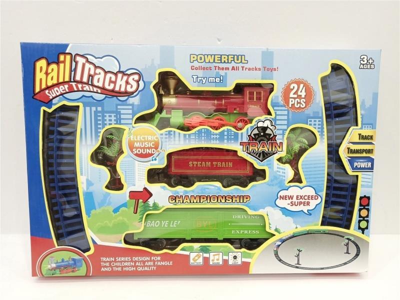 Electric Light And Music Track Train (Electricity Not Included)
