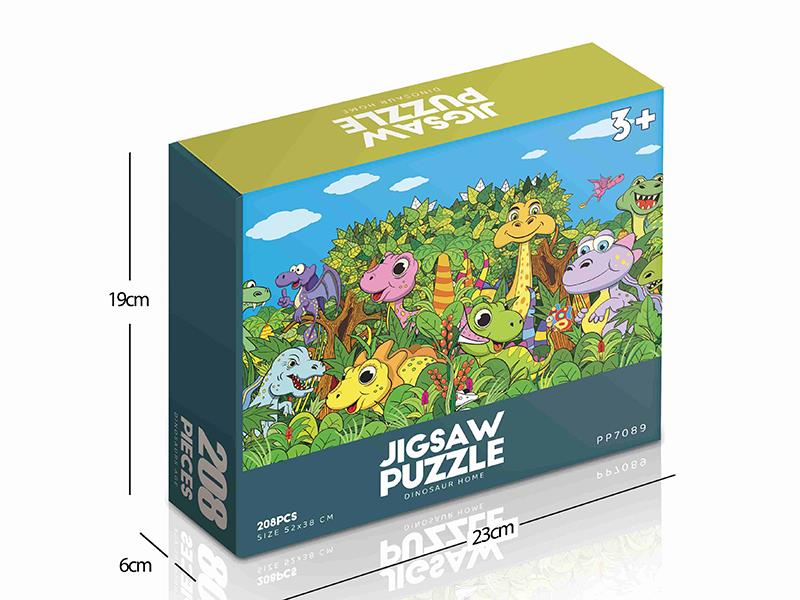 208pcs Jigsaw Puzzle - Dinosaur Home