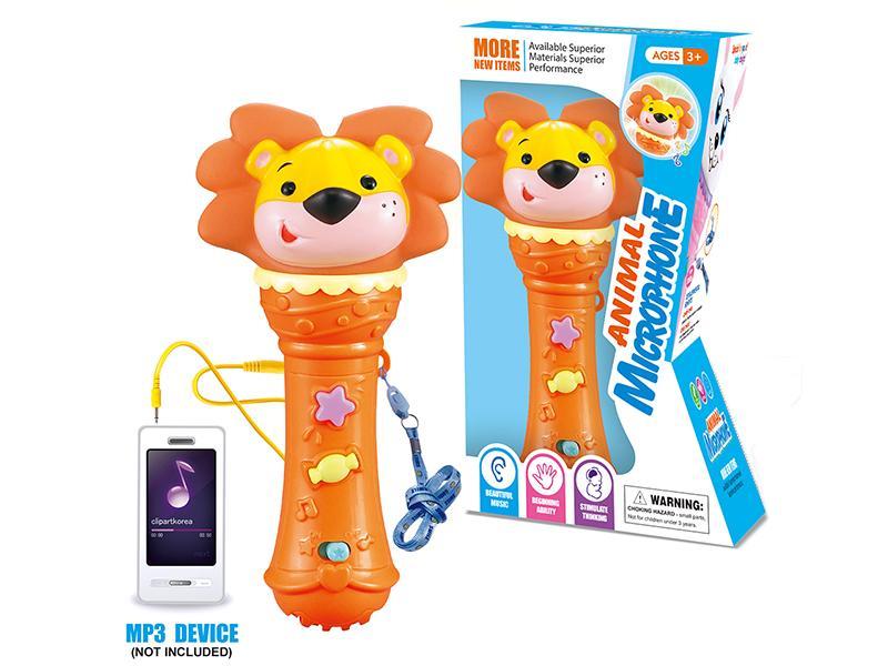 Cartoon Lion  Microphone
