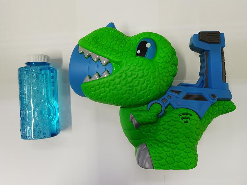 B/O Cartoon Dinosaur Bubble Gun With Light And Music