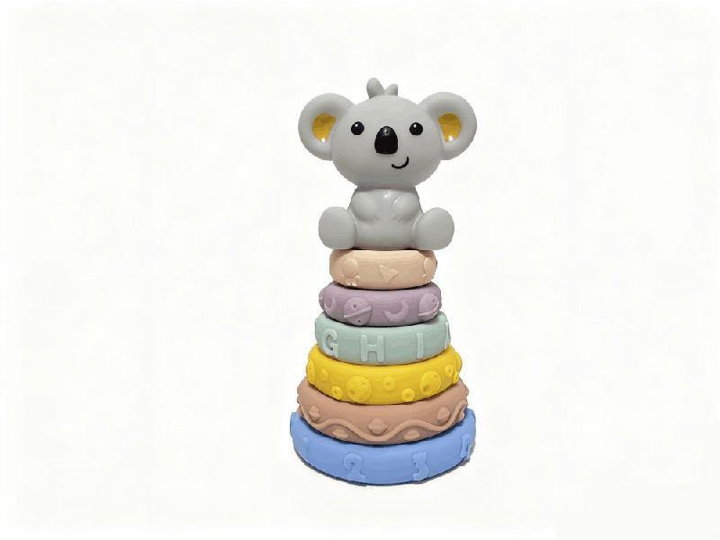 Vinyl Animal Stacking Ring Toy