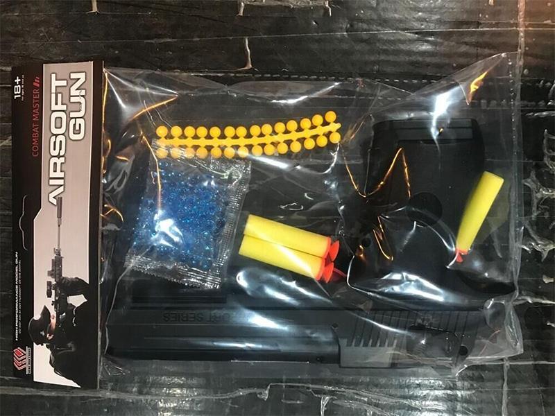 EVE Bullets, Soft Rubber Bullets, Water Bullets, ABS Bullets 4-In-1 Red