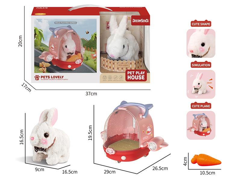 Electric Plush Pet Rabbit Set
