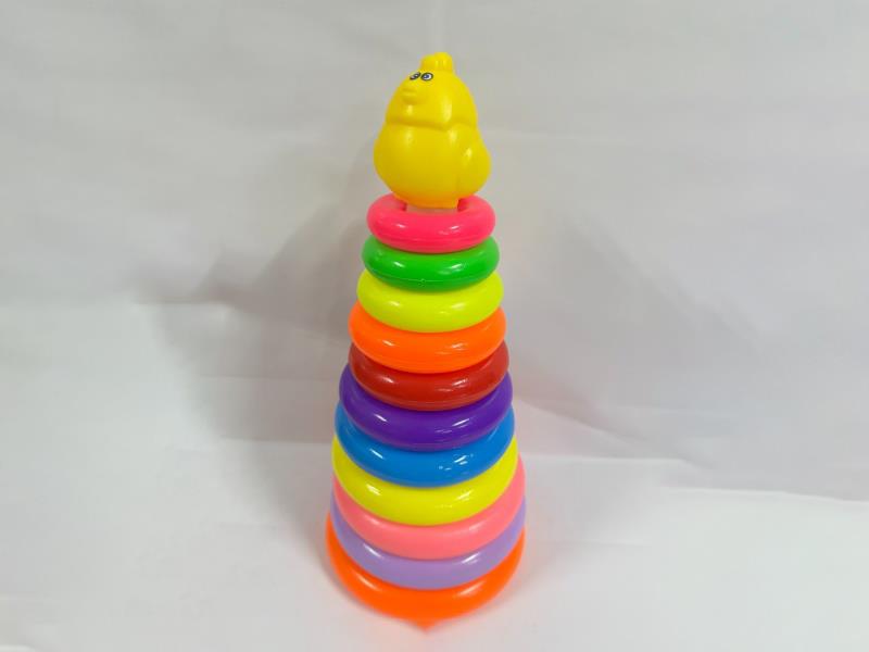Hen Rainbow Tower Jenga Loop 11 Layers