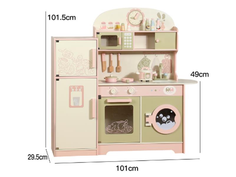 Wooden Refrigerator Kitchen Toy