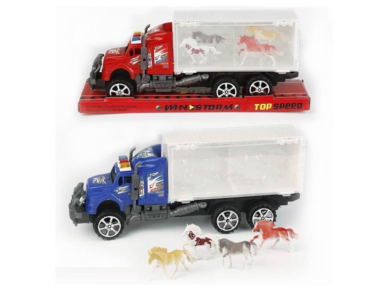 Friction Towing Carriage+4 Horses