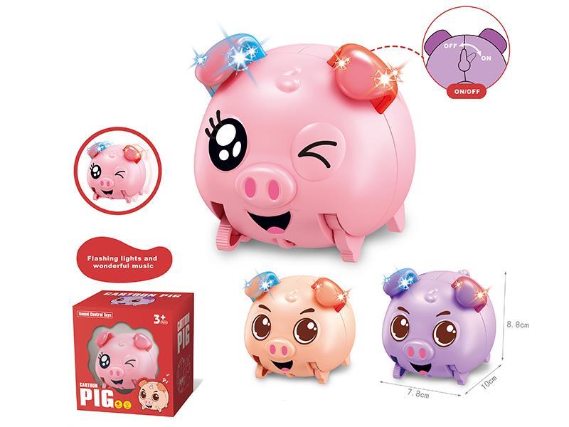 Sound Control B/O Cartoon Pig