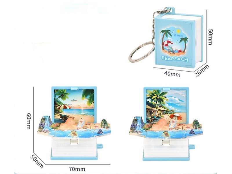3D Foldable Pop-Up Book -Mini Summer Beach (Upgraded And Enhanced Version)