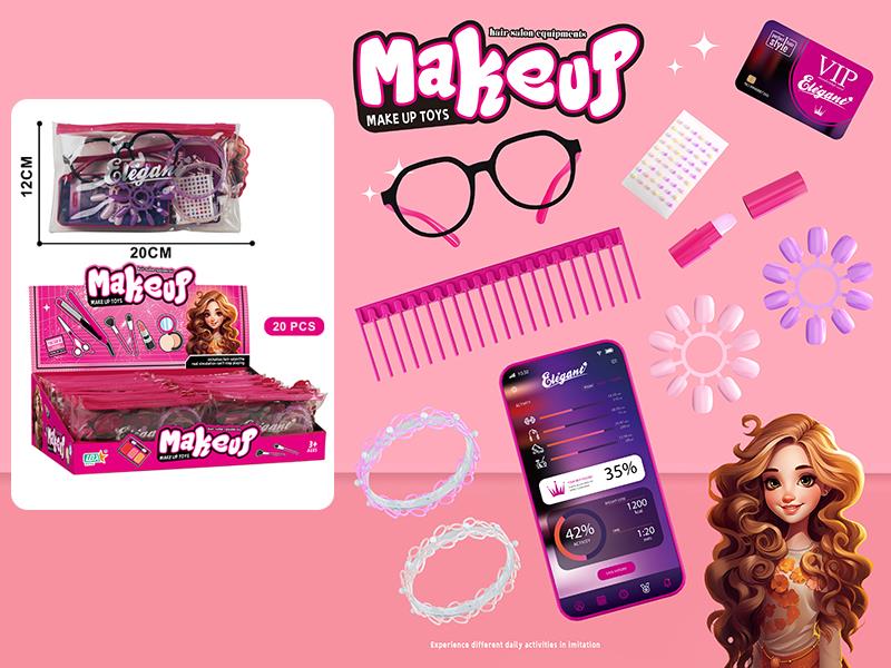 Hair Salon Equipments Make Up Toys Set 20pcs