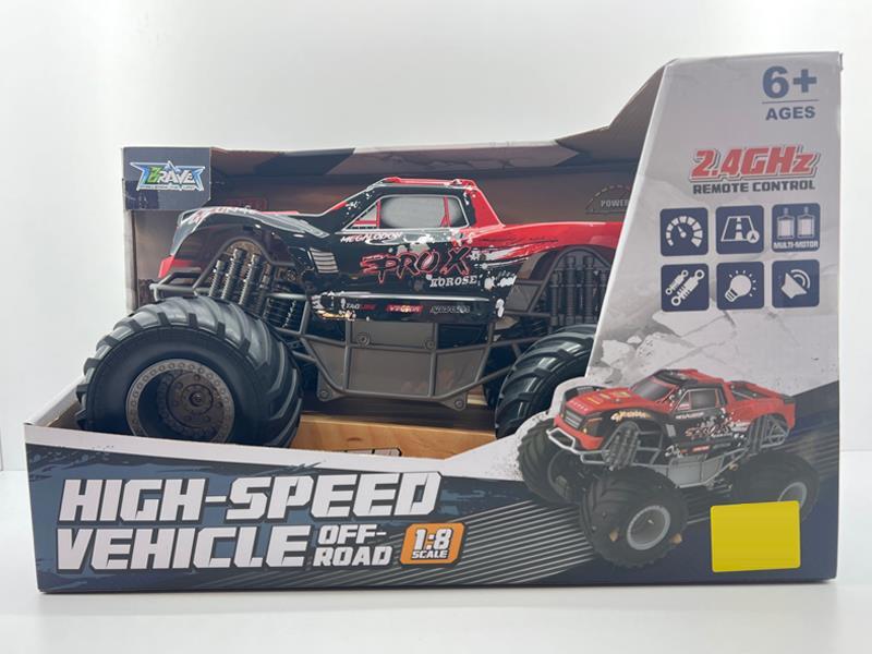 2.4G R/C 1:8 Bigfoot Off-Road Vehicle With Sound And Light