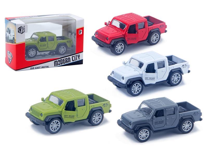 Pull Back Alloy Jeep Truck(Can Open The Door)