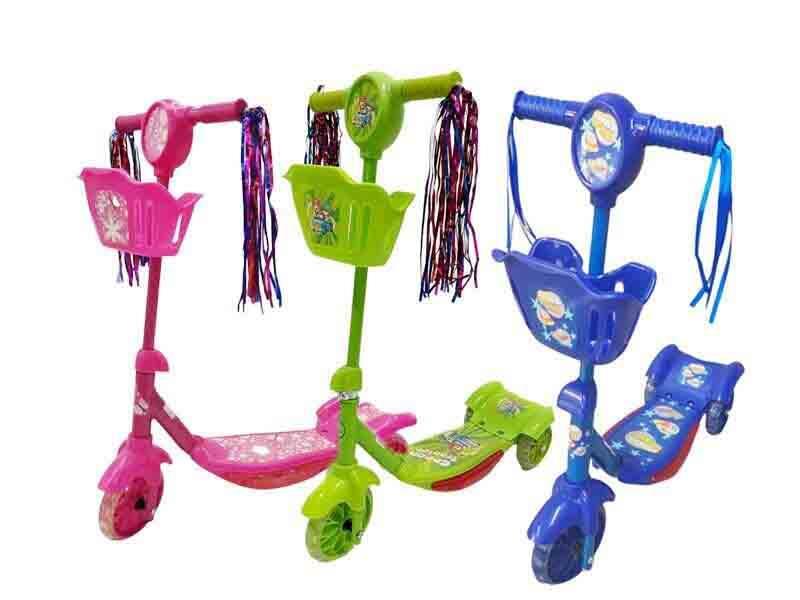 Three-Wheel Children's Scooter With Light And Music