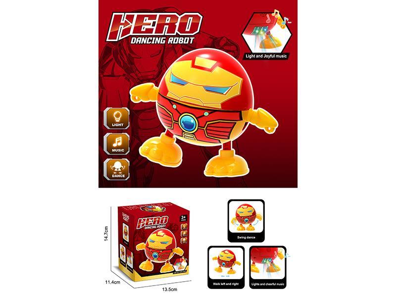 Iron Man Dancing Robot, Lighting And Music, Dancing Function (Monochrome).