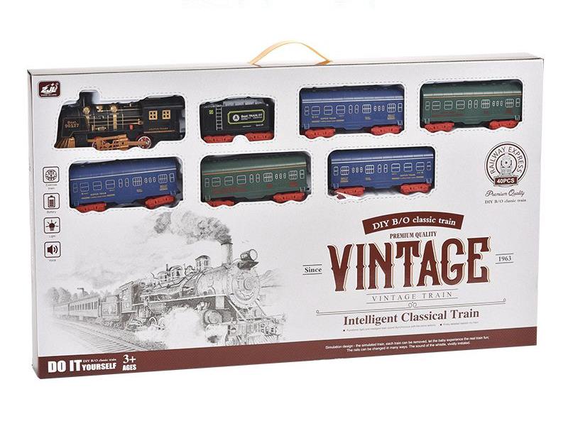 Retro Rail Train(Light + Sound)