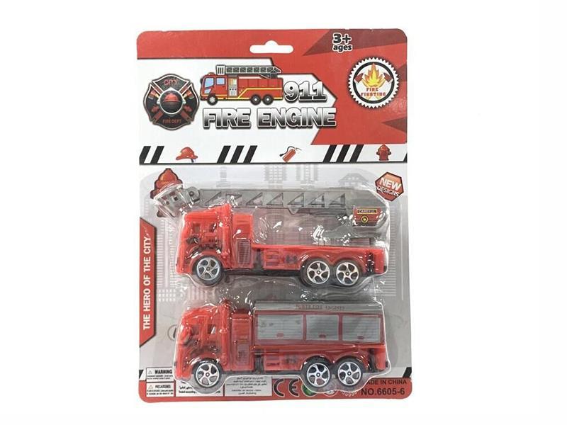 Pull Back Fire Engines 2pcs