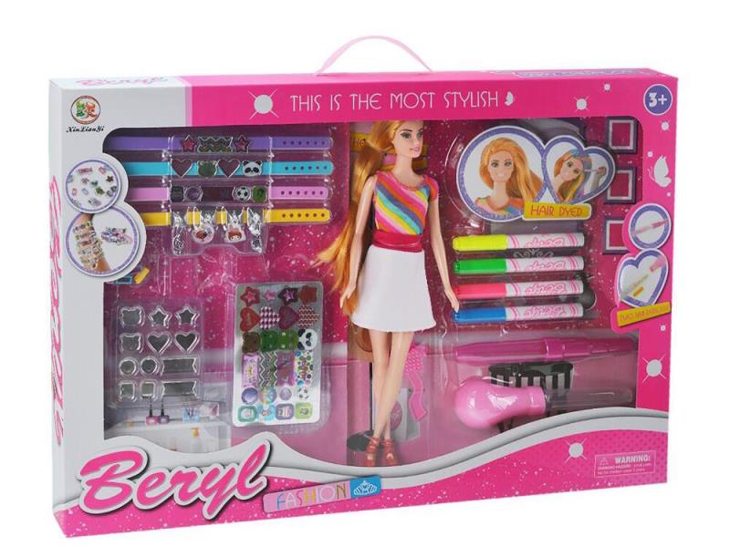 11.5-Inch Belle Extra-Large Body-Sized Doll For Hair Dyeing And DIY Jewelry