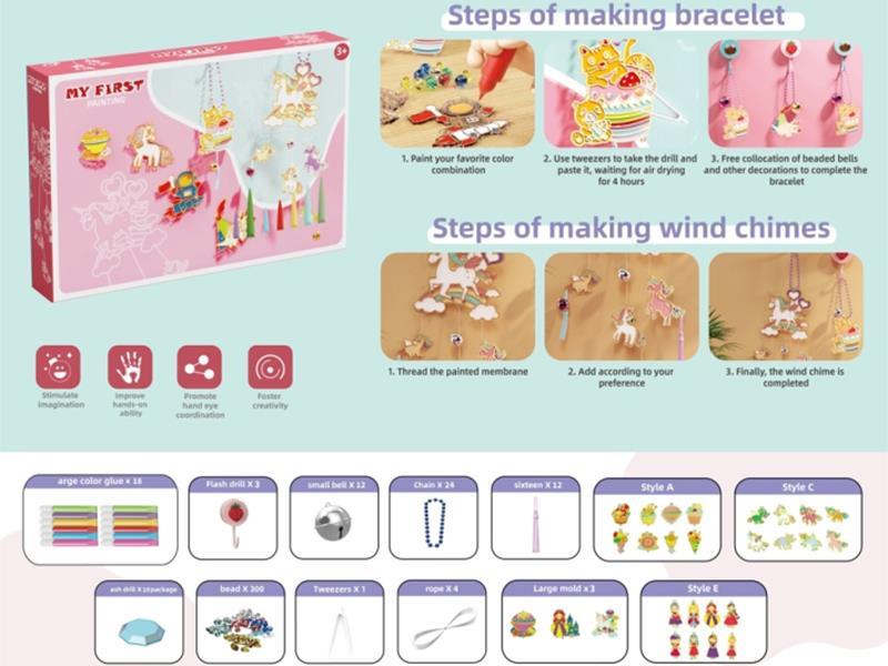 DIY Crystal Glue Painting