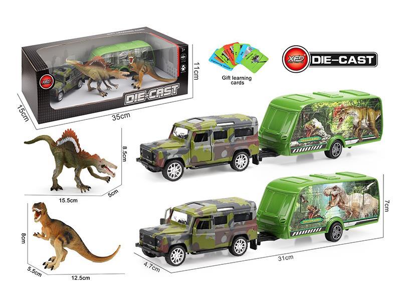 Alloy Pull Back Dinosaur Car