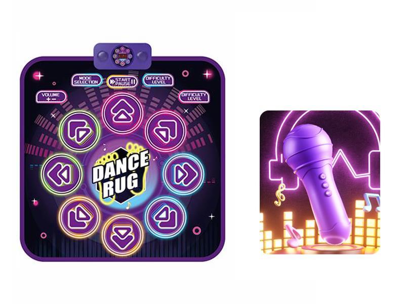 Bluetooth Dance Mat With Lights + Wireless Microphone