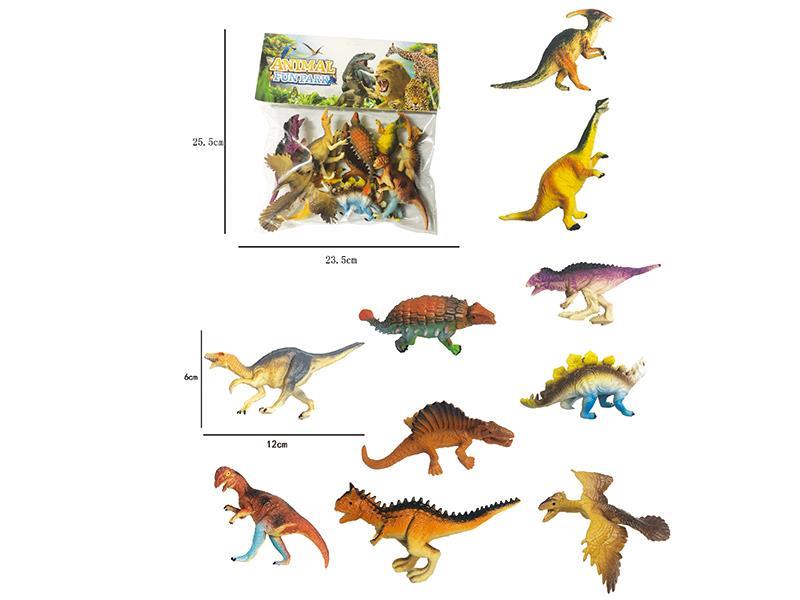 10pcs Dinosaurs Set