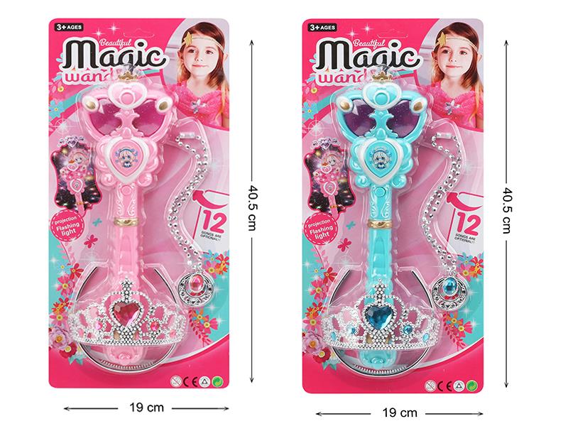 Projection Magic Wand + Crown Necklace