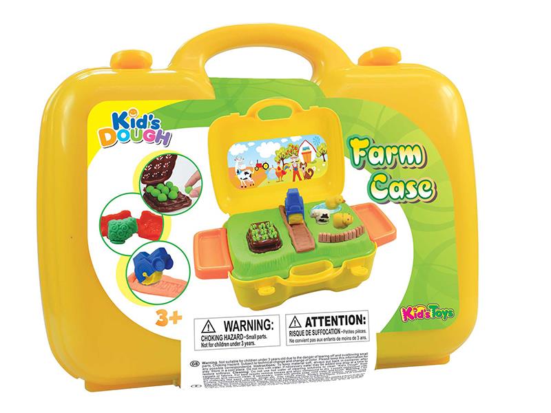 Colored Clay Farm Theme Suitcase
