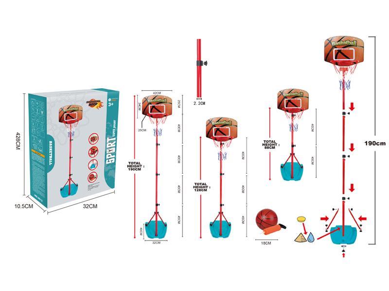 Vertical Iron Frame Basketball Board