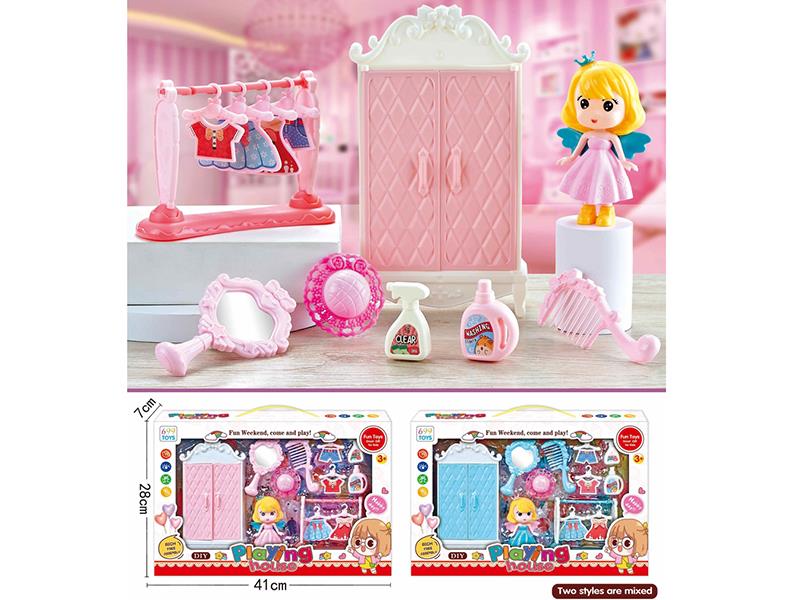 Wardrobe, Clothes Drying Rack Play House Toys