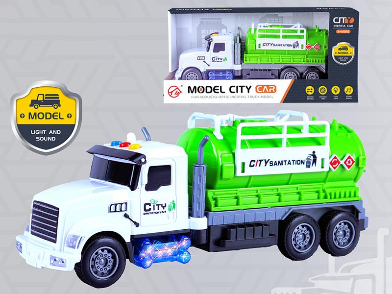 Friction Sanitation Oil Tank Truck With Sound And Lights