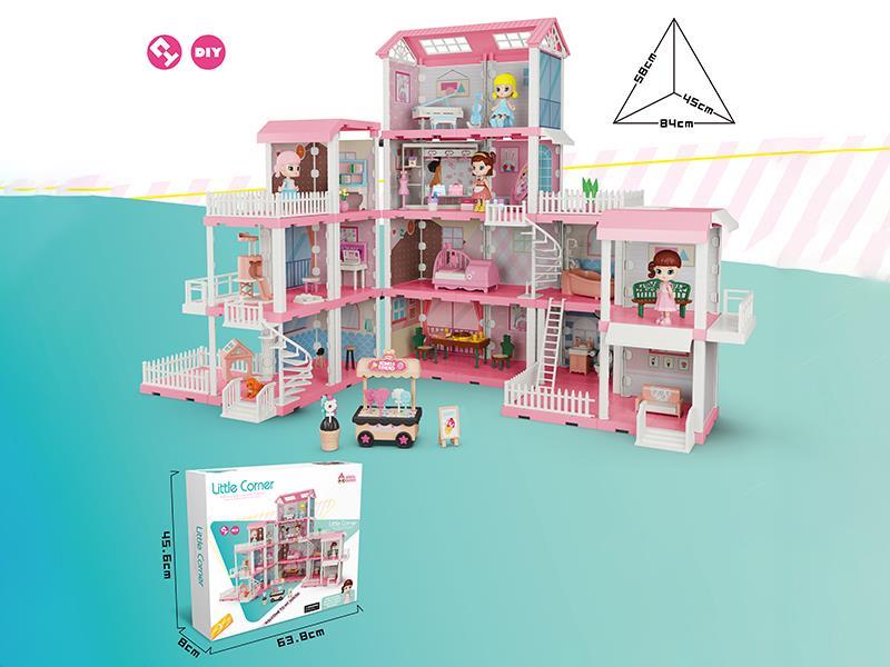 DIY Assembly Four Layers Villa