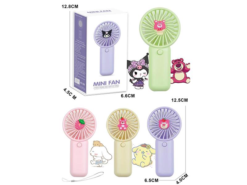 Strawberry Bear Mini Fan