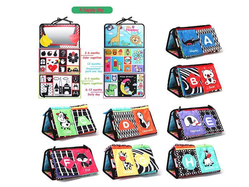 Baby Floor Mirror Cloth Books