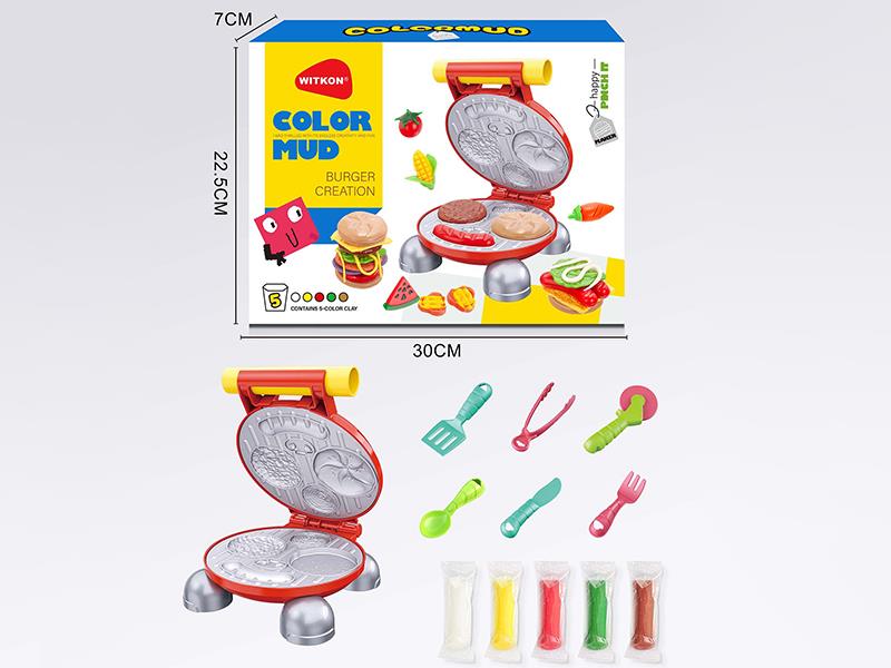 Color Clay Burger Machine Toy