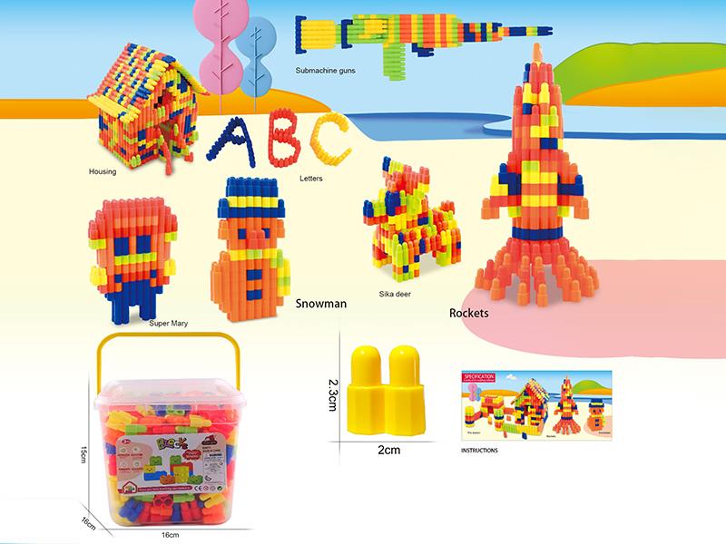 Bullet Head Building Blocks 350g(380PCS+)