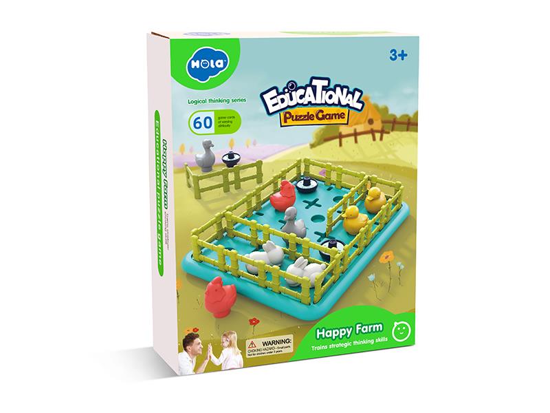 Happy Farm Educational Puzzle Game