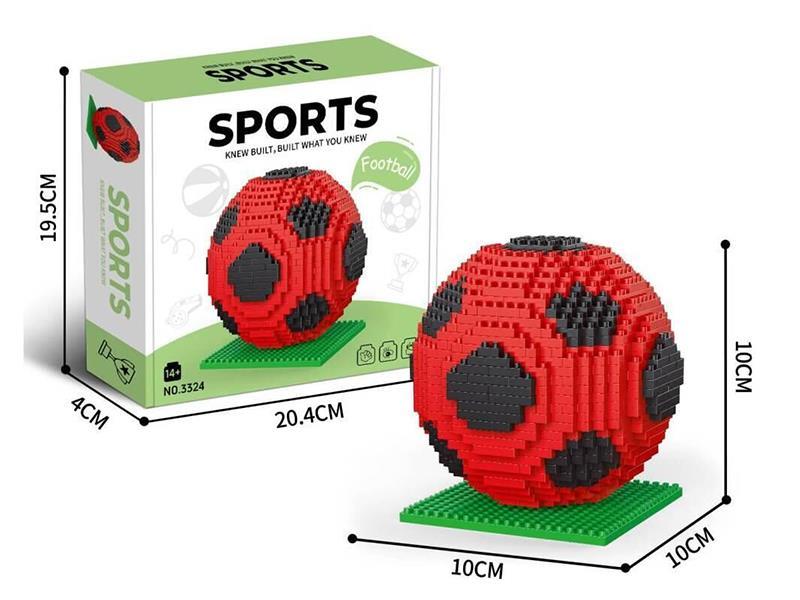 850+ Pcs Of Football Building Blocks