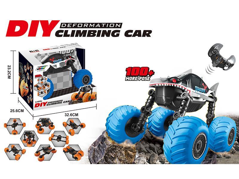 Remote Control Shark Transformation Stunt Car