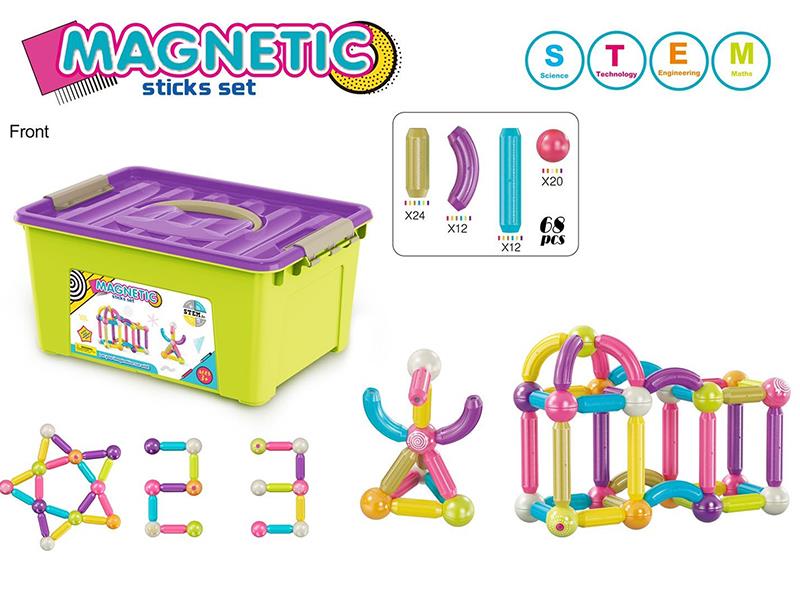 Large Size Magnetic Sticks 68pcs