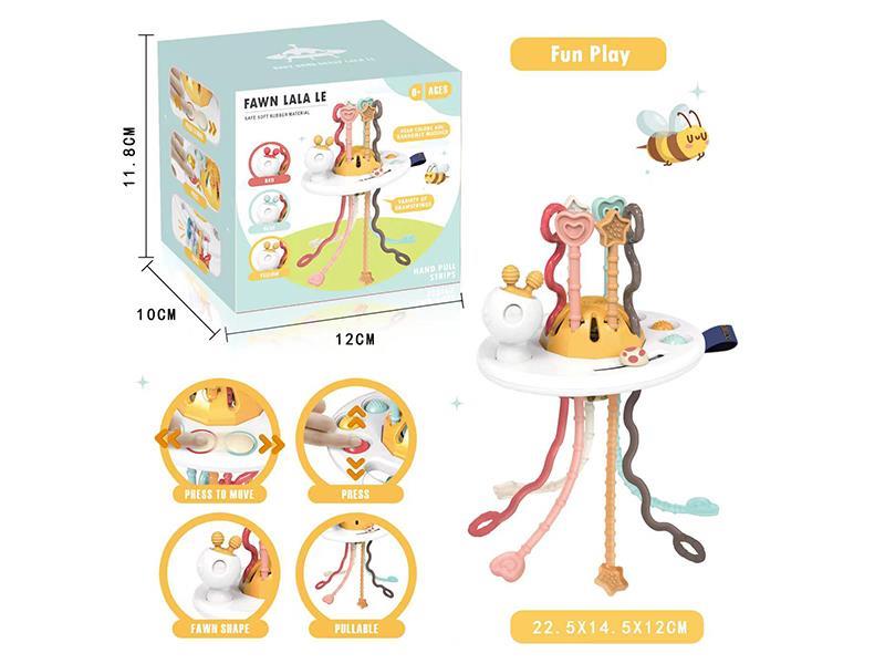 Baby Pull String Toy Fine Motor Skills Toys(Deer)