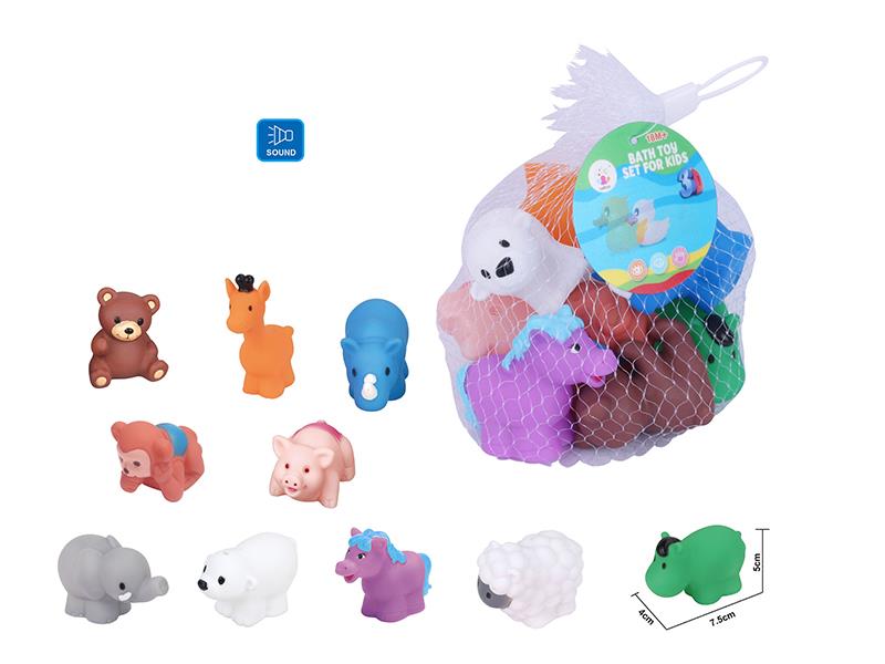 Cute Animals Kids Bath Toy Set